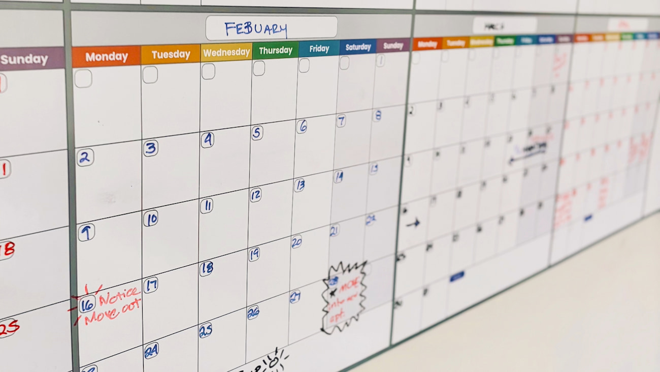 Calendar with Scheduled Moving Date , FinestVan, UK