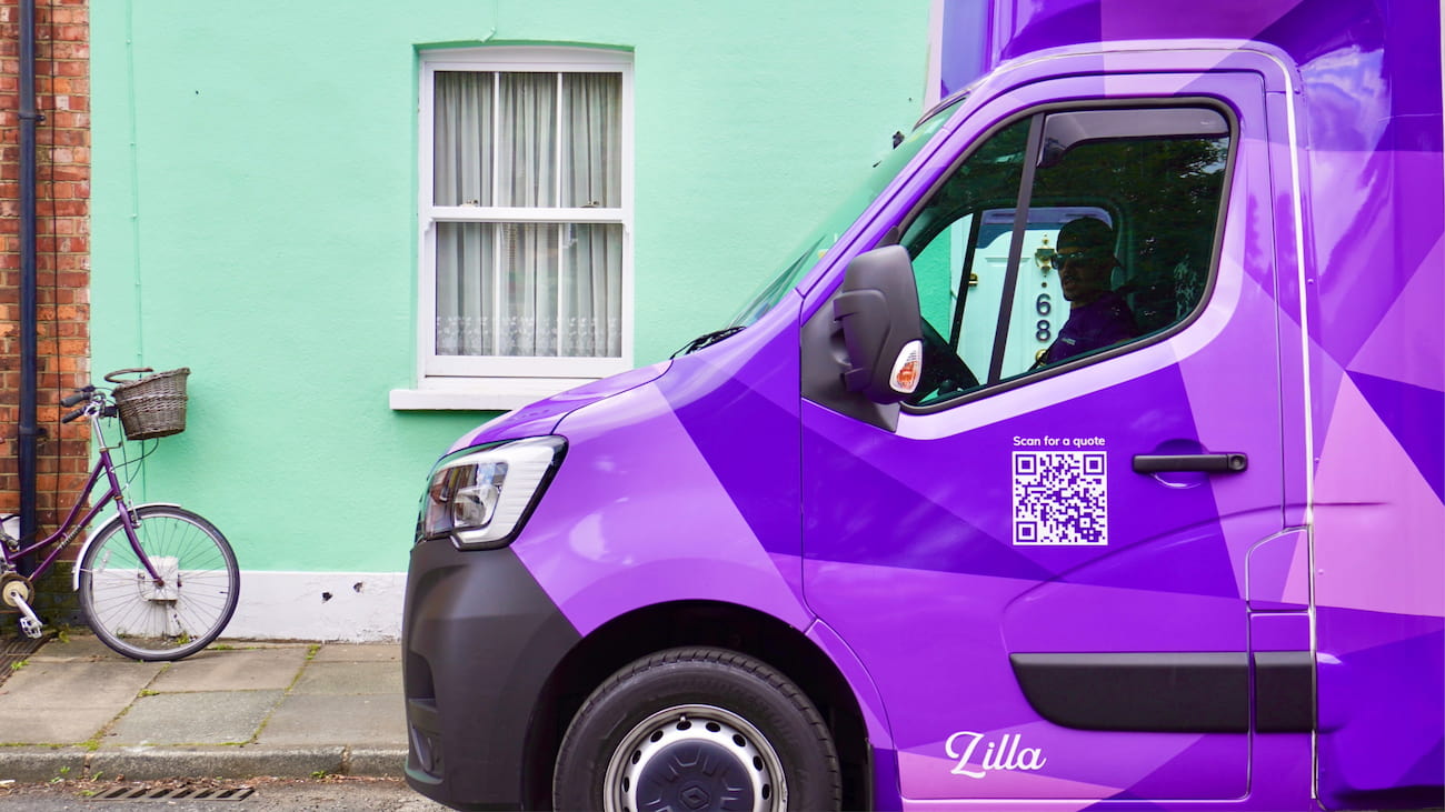 Finest Van removals van outside a London property during a house move